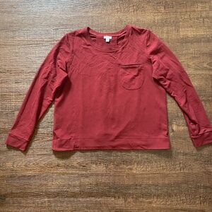 Cuyana Long Sleeve Pleat Back Sweatshirt – M